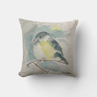 Cojín Decorativo Almohadilla azul de pájaro