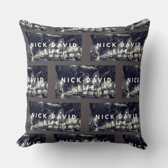 Cojín Decorativo almohadilla cuadrada de SEÑAL (Anverso)