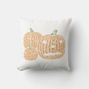 Cojín Decorativo Almohadilla de calabaza del mundo