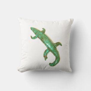 Cojín Decorativo almohadilla de lagarto verde grande
