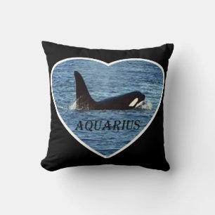 Cojín Decorativo Almohadilla de Orca "Aquarius" de Ballena Asesina 