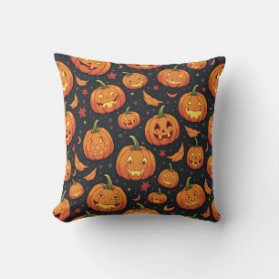 Cojín Decorativo almohadilla de patrón de lámpara de calabaza de pa