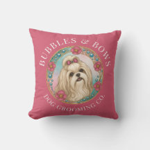 Almohadilla de salón de aseo para Shih Tzu | Rosa