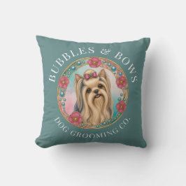 Cojín Decorativo Almohadilla de Salón de Peluquería Canina Yorkshir