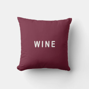 Cojín Decorativo Almohadilla divertida de elección de vino o cervez