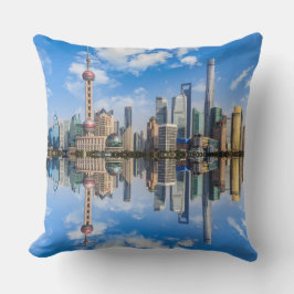 Cojín Decorativo almohadillas de tiro frente al mar de Shanghai