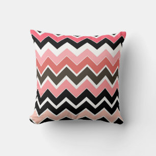Cojín Decorativo Almohadón 2en1 Tierra Rosa Patrón ZigZag