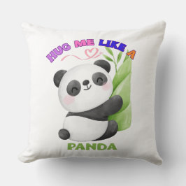 Cojín Decorativo Almohadón – Abrázame como un Panda