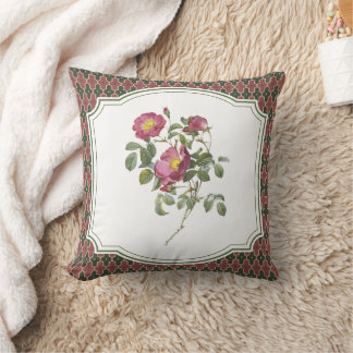 Cojín Decorativo Almohadón Campestre Rosa Silvestre