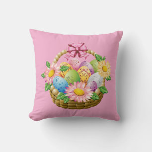 Cojín Decorativo Almohadón - Canasta de Pascua