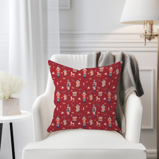 Cojín Decorativo Almohadón Cascanueces (Nutcracker Throw Pillow
)