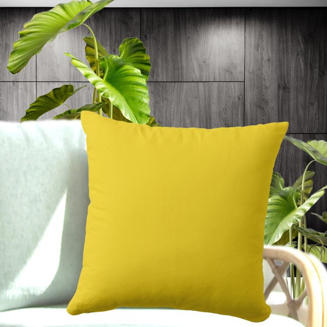 Cojín Decorativo Almohadón color amarillo limón sólido (Subido por el creador)