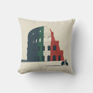 Cojín Decorativo Almohadón Colosseum Tricolore - Vespa Vibes