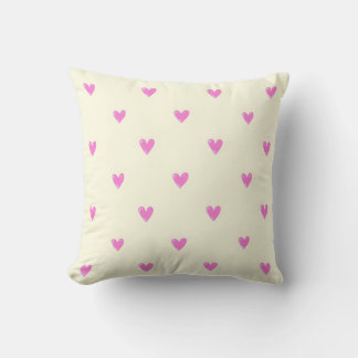 Cojín Decorativo Almohadón con estampado de corazón rosa adorable
