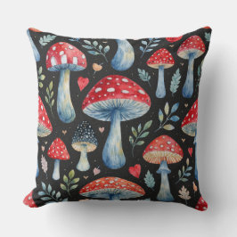 Cojín Decorativo almohadón con estampado de cuento de hongo en acua