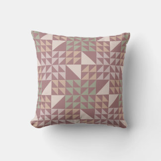 Cojín Decorativo Almohadón con estampado geométrico de rosa polvori