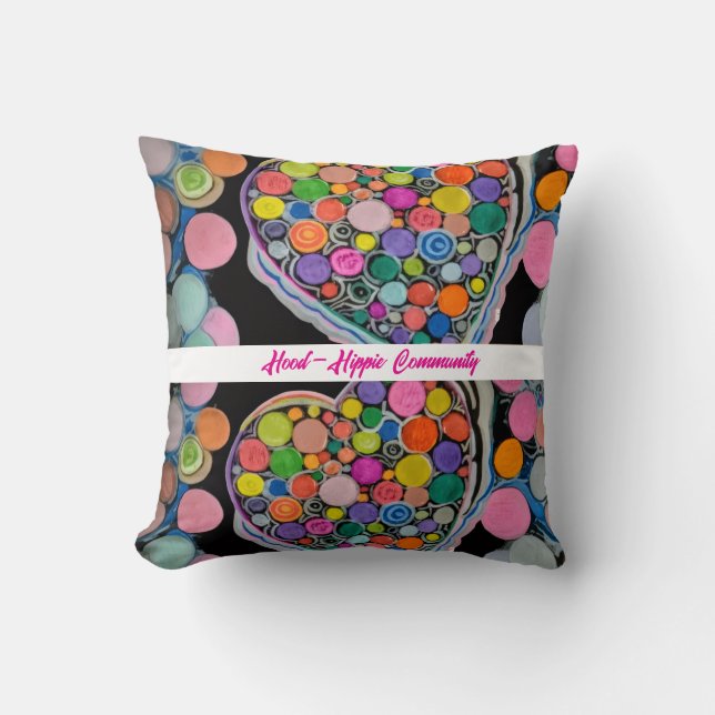 Cojín Decorativo Almohadón cuadrado "Dopamine Decor" (Anverso)