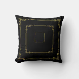 Cojín Decorativo Almohadón Cuadrado Negro | Decoración de Hogar Boh