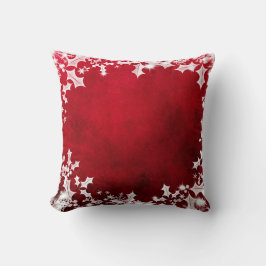 Cojín Decorativo Almohadón de acebo rojo y blanco