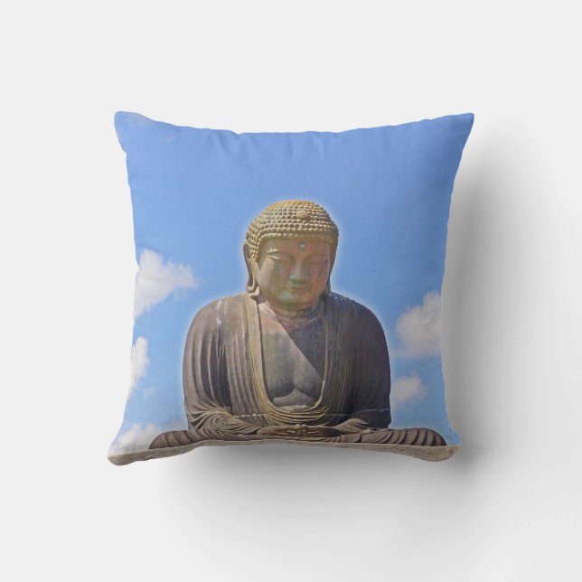 COJÍN DECORATIVO ALMOHADÓN DE ACENTO "BUDDHA" (Reverso)