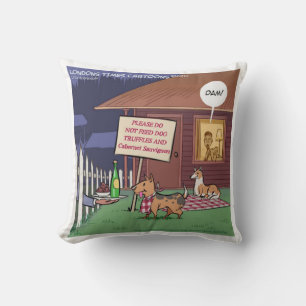 Cojín Decorativo Almohadón de Algodón Perros Gourmet Divertidos