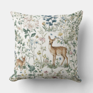 Cojín Decorativo Almohadón de animales del bosque con estilo chinoi