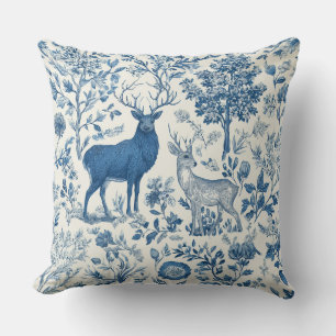 Cojín Decorativo Almohadón de animales del bosque con estilo chinoi