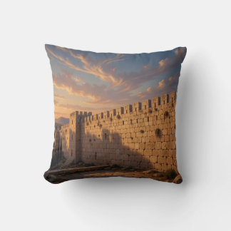 Cojín Decorativo Almohadón de Arte de la Pared de Jerusalén – Piedr