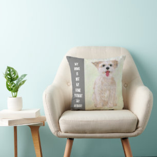 Cojín Decorativo Almohadón de Casa Dulce Morkie