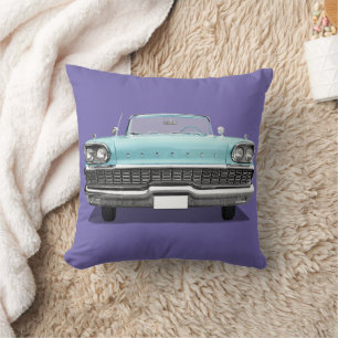 COJÍN DECORATIVO ALMOHADÓN DE COCHE AZUL CLÁSICO