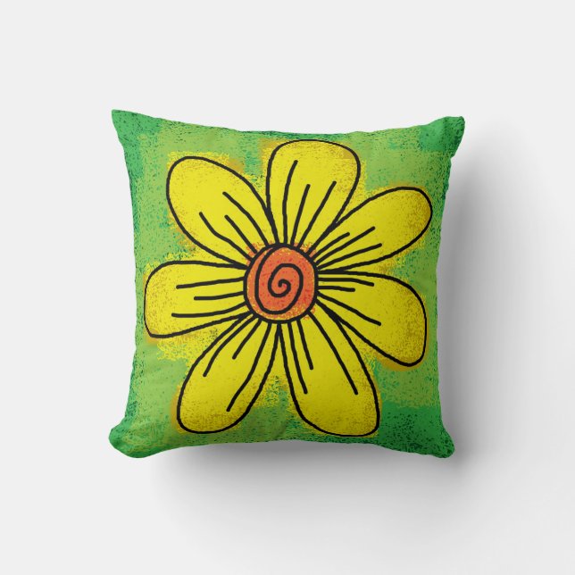 COJÍN DECORATIVO ALMOHADÓN DE DAISY ART (Anverso)