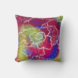 Cojín Decorativo Almohadón de estampado Tie-Dye colorido
