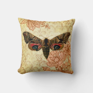 Cojín Decorativo Almohadón de estilo vintage con motivo de polilla