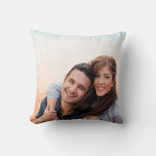 Cojín Decorativo Almohadón de Foto de Pareja Feliz - Personalizado