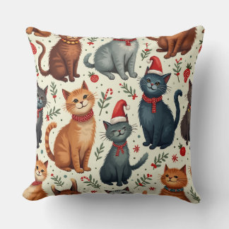Cojín Decorativo almohadón de gato de los navidades