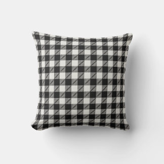 Cojín Decorativo almohadón de gingham negro