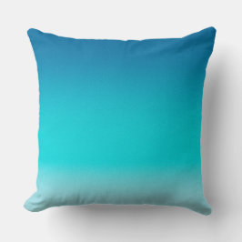 Cojín Decorativo Almohadón de gradiente de azul a turquesa Minimali