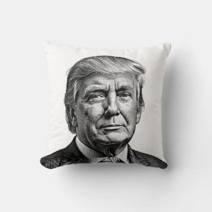 COJÍN DECORATIVO ALMOHADÓN DE LA EFIGIE DE TRUMP ATRACTIVO