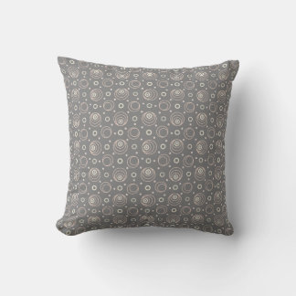Cojín Decorativo Almohadón de lanzamiento con patrón gris de órbita