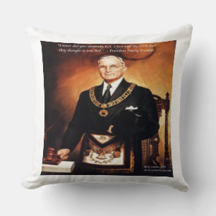 Cojín Decorativo Almohadón de lanzamiento de cita de Harry Truman "