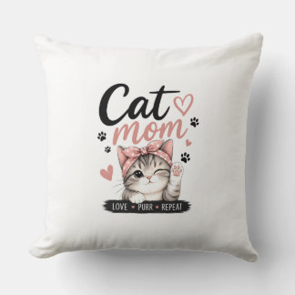 COJÍN DECORATIVO ALMOHADÓN DE MAMÁ GATO