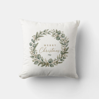 Cojín Decorativo Almohadón de Navidad de eucalipto botánico elegant