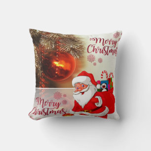 Cojín Decorativo Almohadón de Navidad, Feliz Navidad