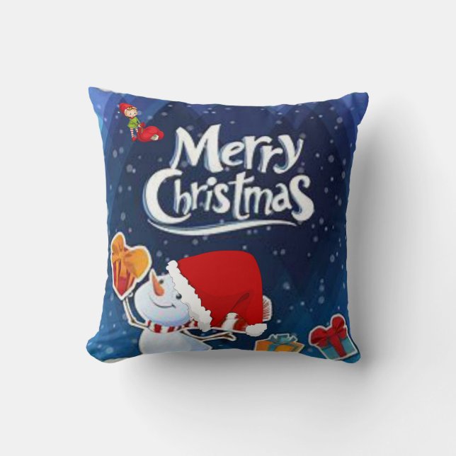Cojín Decorativo Almohadón de Navidad, Feliz Navidad (Anverso)