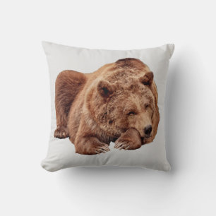 COJÍN DECORATIVO ALMOHADÓN DE OSO GRIS DECORACIÓN DE CABINAS