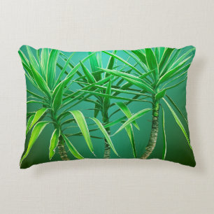 Cojín Decorativo Almohadón de palma botánica verde