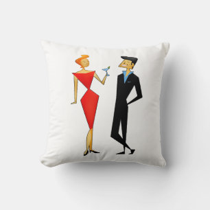 COJÍN DECORATIVO ALMOHADÓN DE PAREJA RETRO AÑOS 60