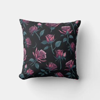 Cojín Decorativo Almohadón de Patrón de Rosas