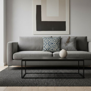 Cojín Decorativo Almohadón de patrón geométrico abstracto retro