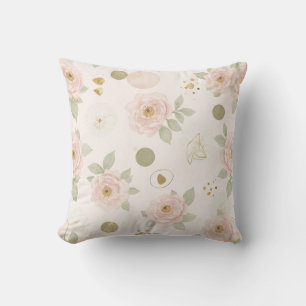 Cojín Decorativo Almohadón de peonía rosa rubor